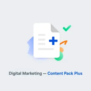 Digital Marketing — Content Pack Plus